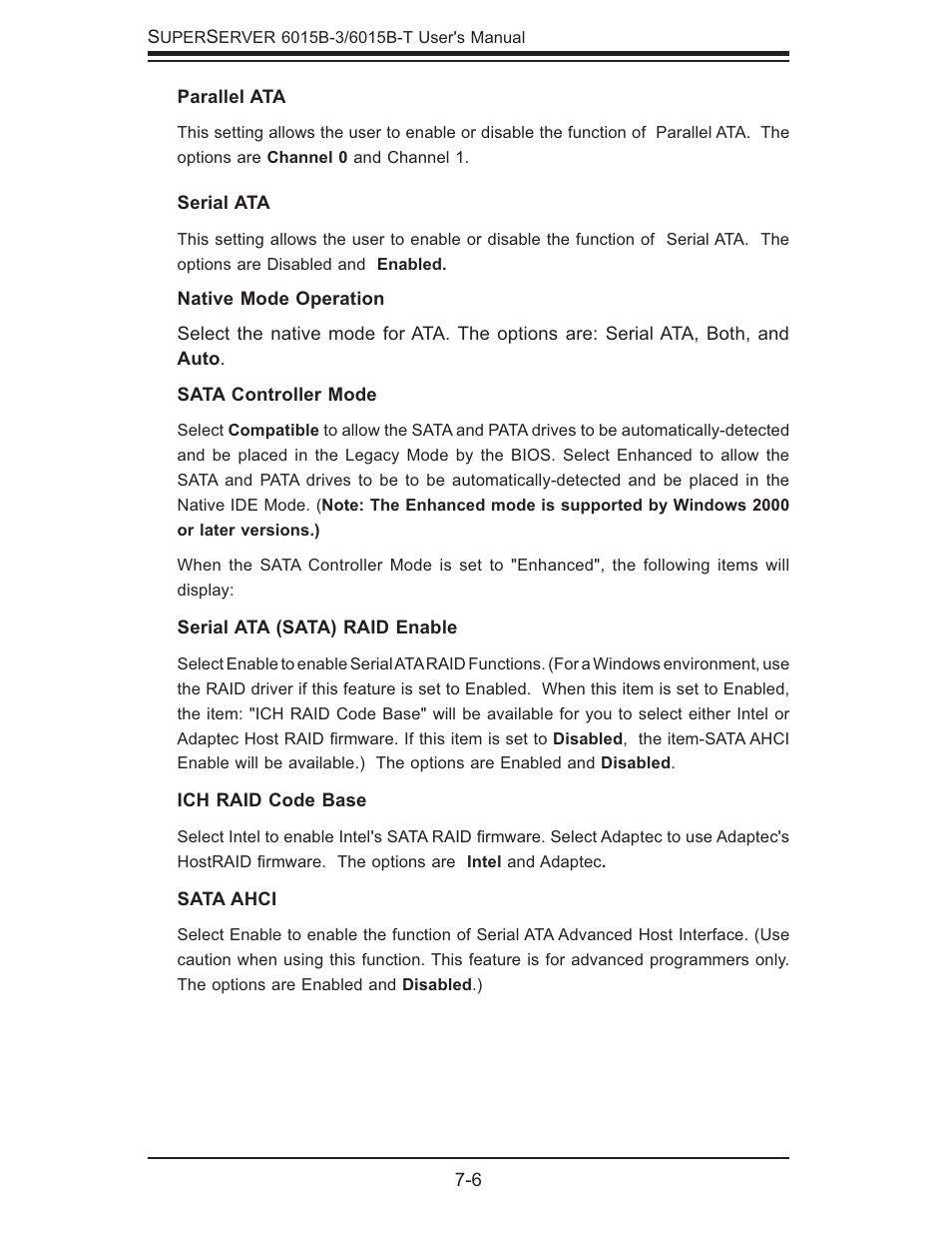 SUPER MICRO Computer SUPERSERVER 6015B-3 User Manual | Page 74 / 144