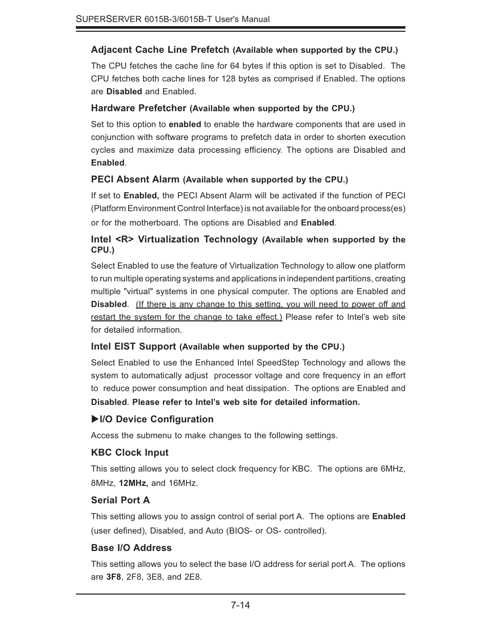 SUPER MICRO Computer SUPERSERVER 6015B-3 User Manual | Page 82 / 144