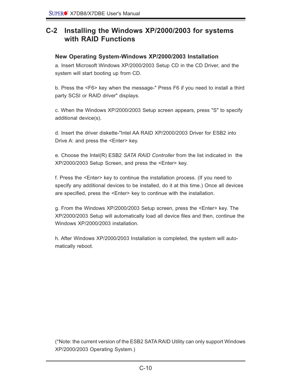 SUPER MICRO Computer SUPER X7DB8 User Manual | Page 106 / 130