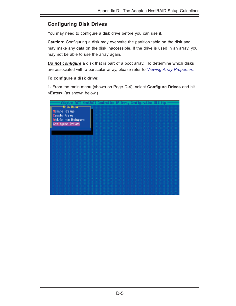 Conﬁ guring disk drives | SUPER MICRO Computer SUPER X7DB8 User Manual | Page 111 / 130