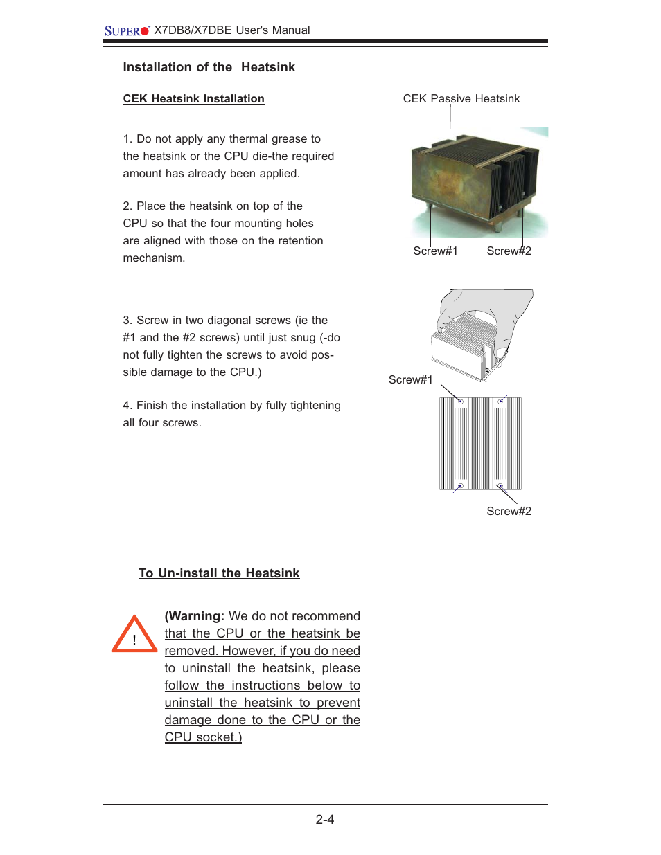 SUPER MICRO Computer SUPER X7DB8 User Manual | Page 24 / 130