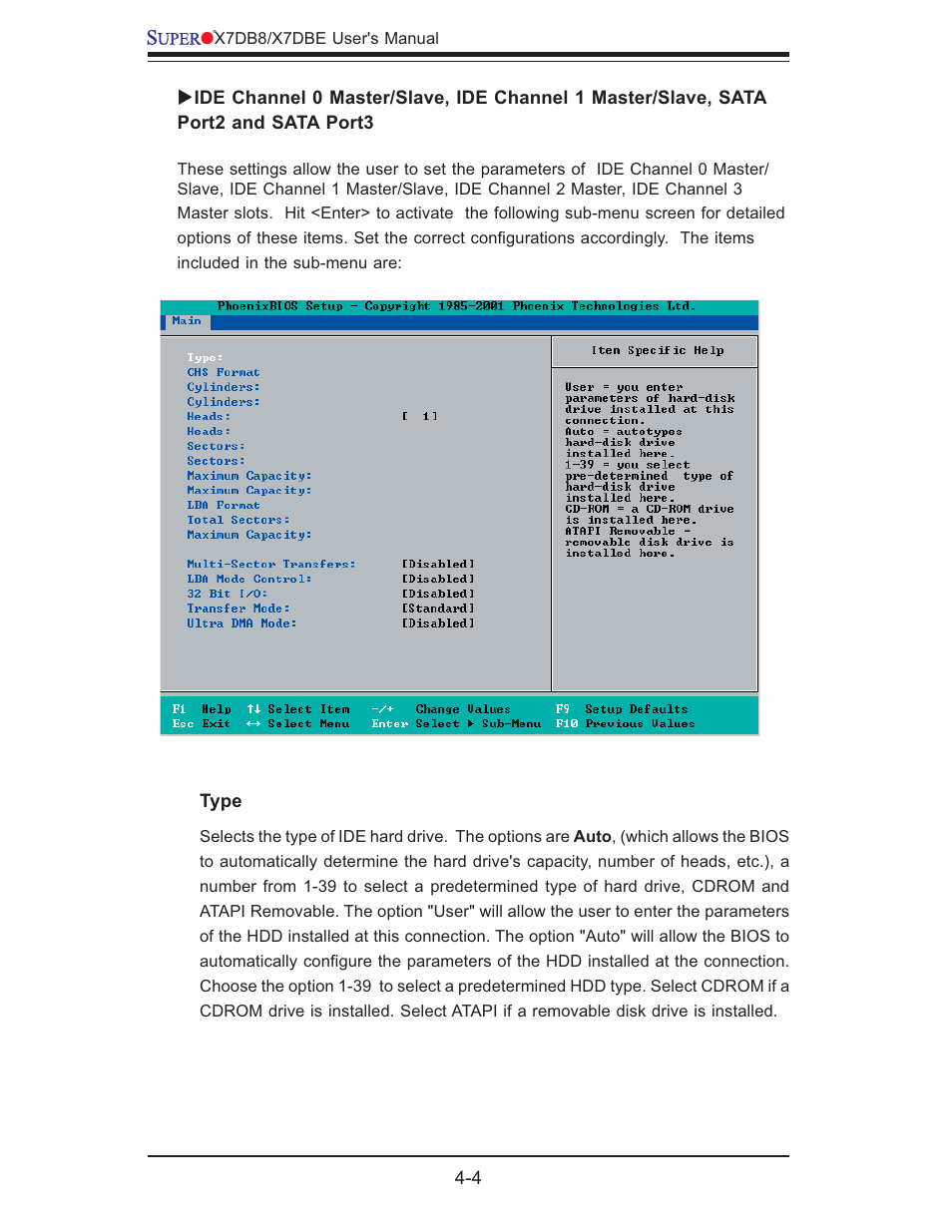 SUPER MICRO Computer SUPER X7DB8 User Manual | Page 62 / 130