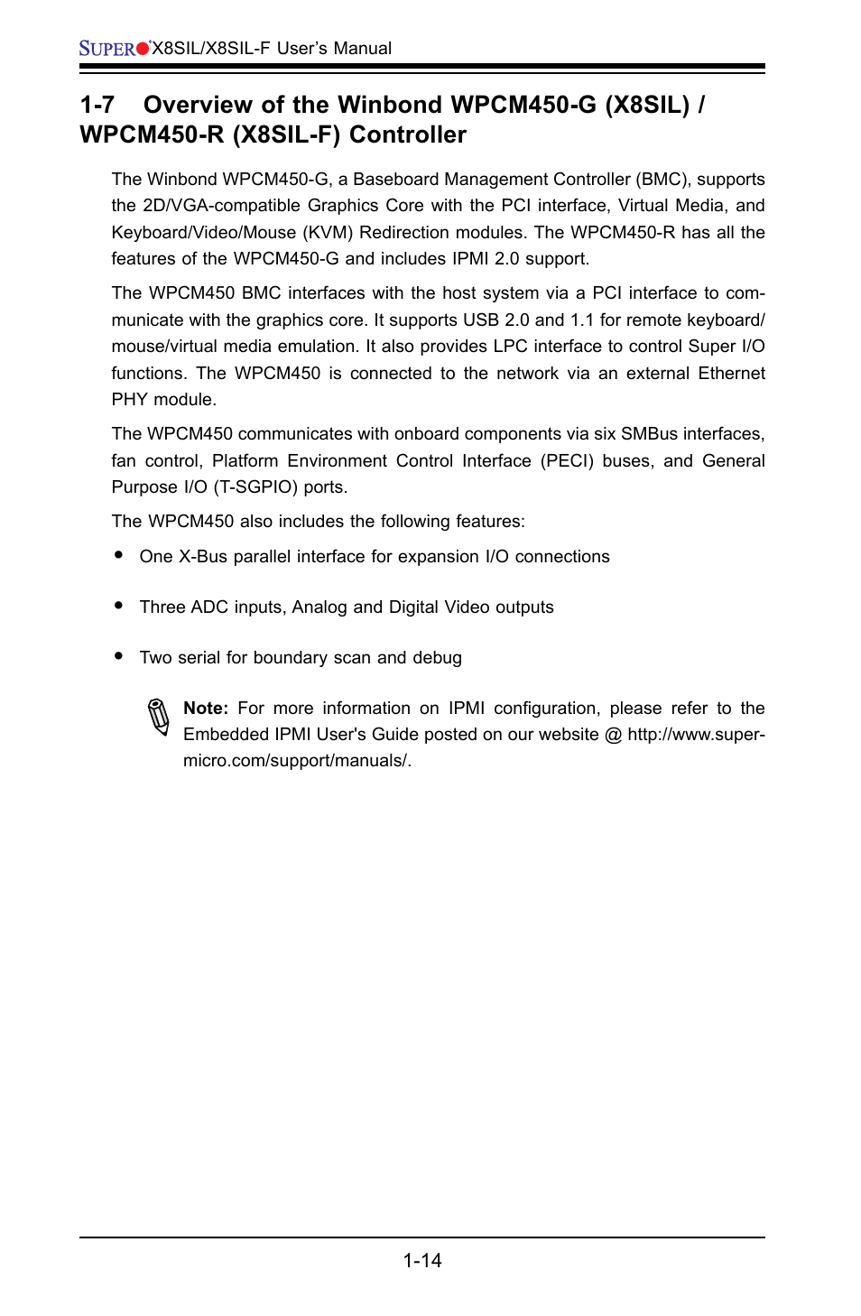 SUPER MICRO Computer X8SIL User Manual | Page 22 / 101