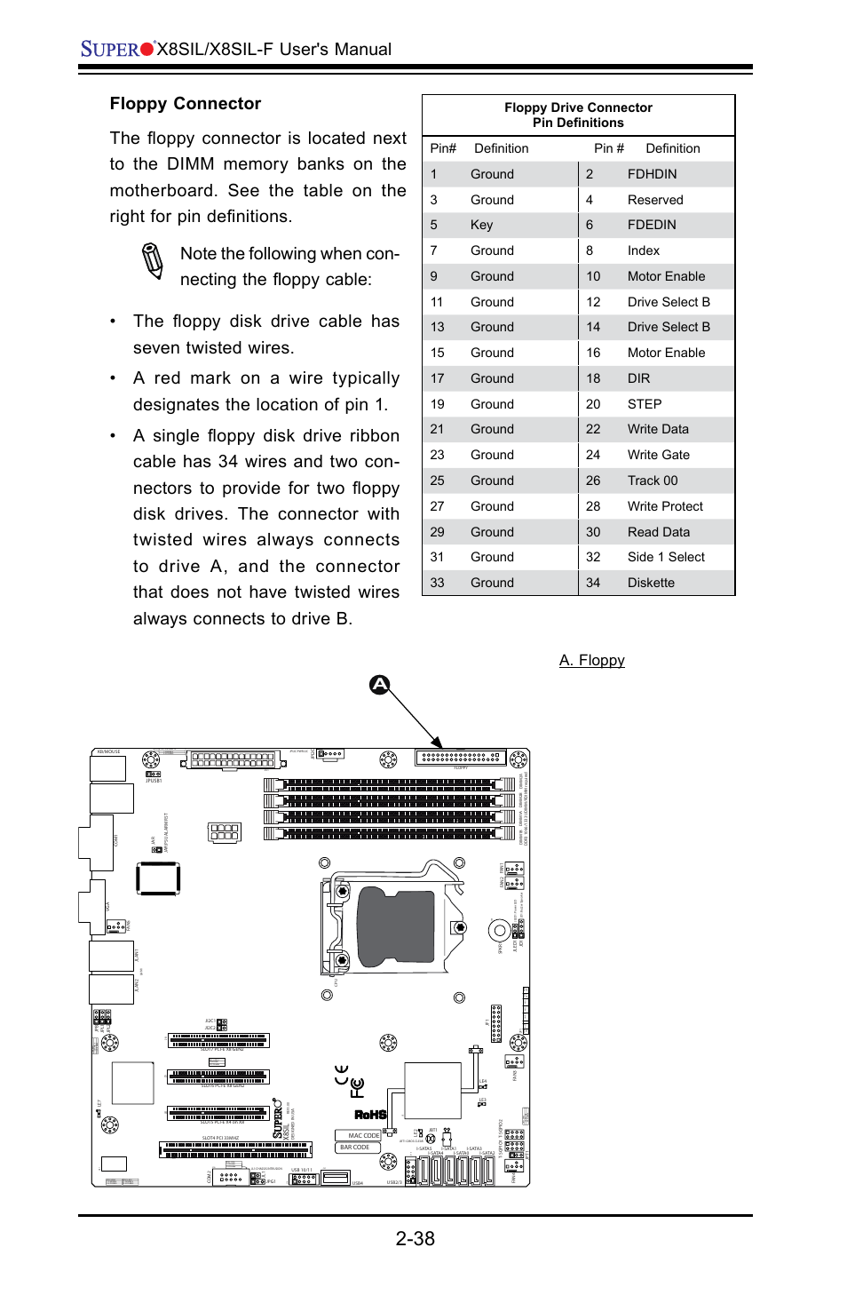 X8sil/x8sil-f user's manual, A. floppy | SUPER MICRO Computer X8SIL User Manual | Page 60 / 101