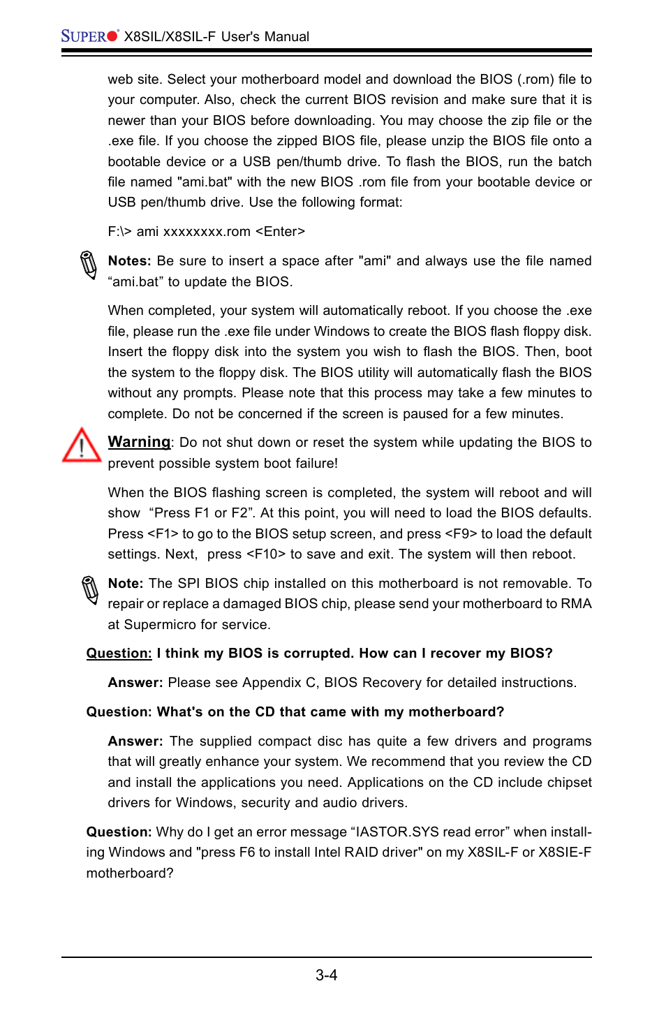 SUPER MICRO Computer X8SIL User Manual | Page 64 / 101