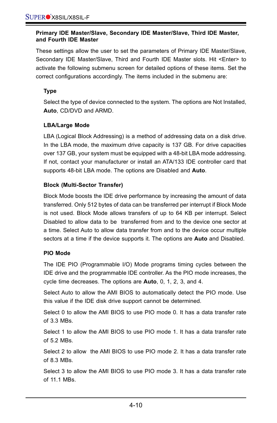 SUPER MICRO Computer X8SIL User Manual | Page 78 / 101