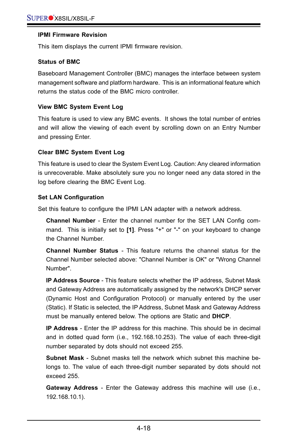 SUPER MICRO Computer X8SIL User Manual | Page 86 / 101