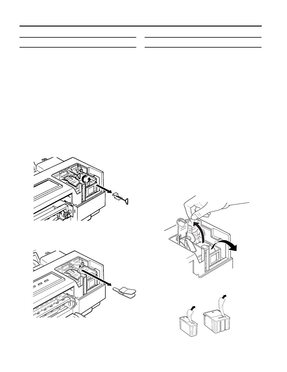 Removing the protective materials, Removing the transportation screw or clip, Installing the ink cartridges | SUPER MICRO Computer Epson Stylus Color 500 User Manual | Page 8 / 16