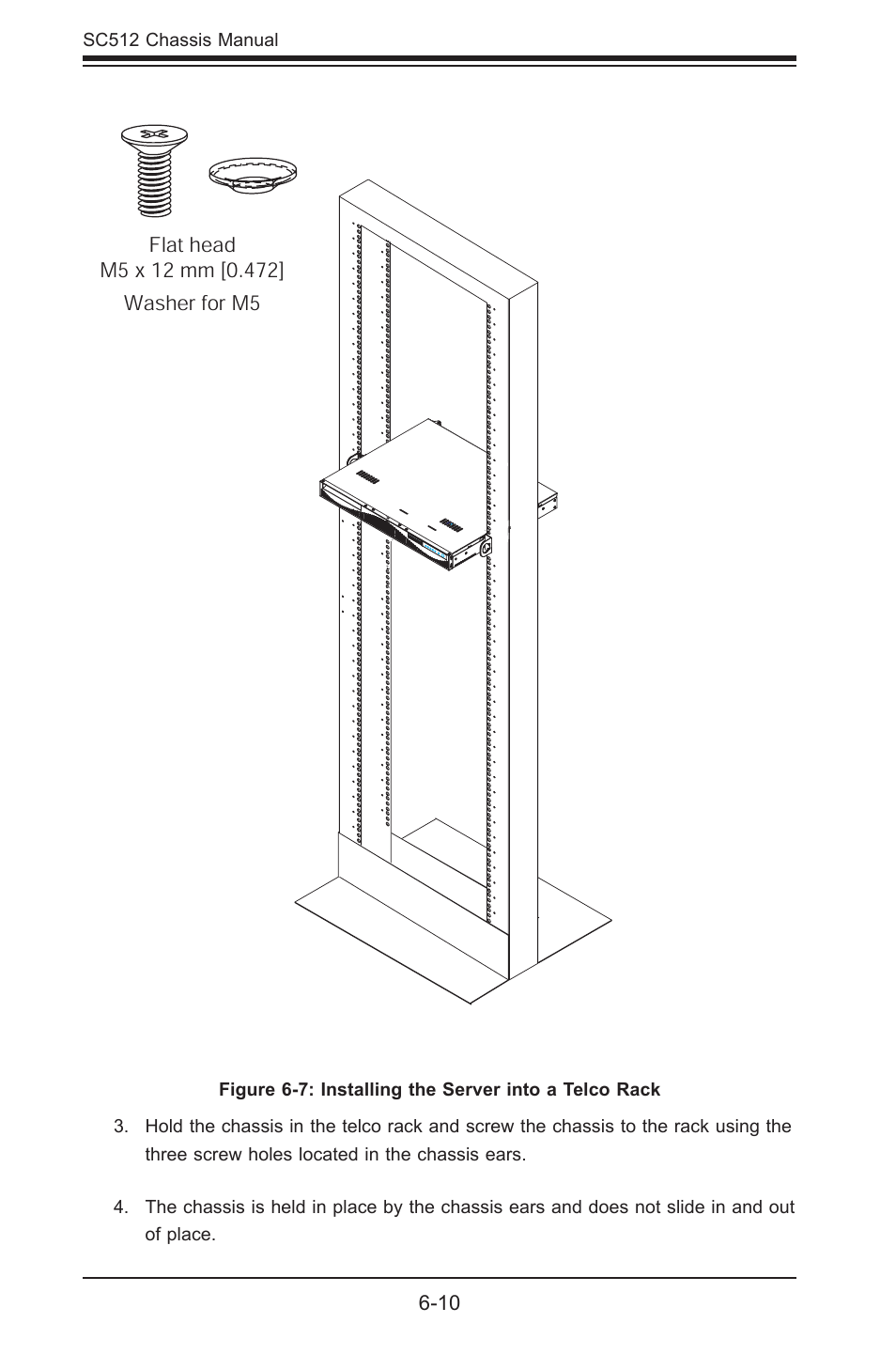 Rail, Dvd-rom cd-rom floppy drive, Hard drive | M/b standoff | SUPER MICRO Computer Supero SC512 User Manual | Page 56 / 68