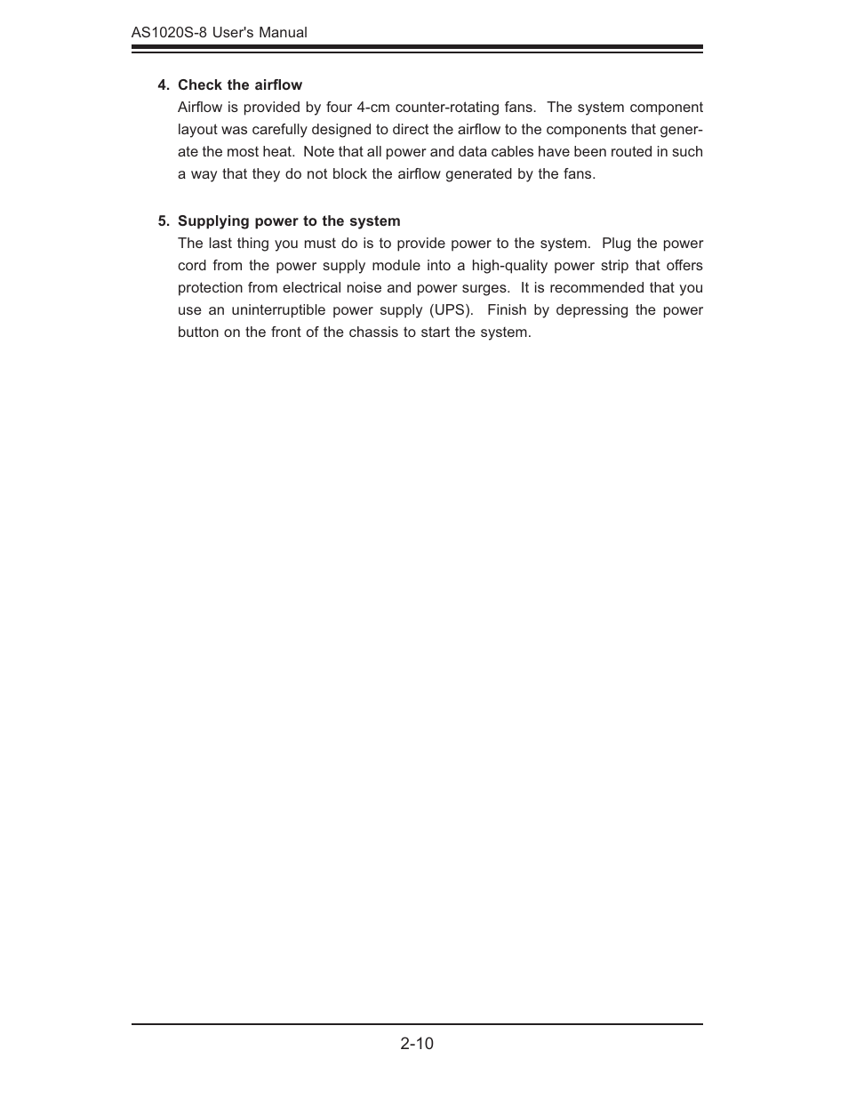 SUPER MICRO Computer AS1020S-8 User Manual | Page 26 / 102