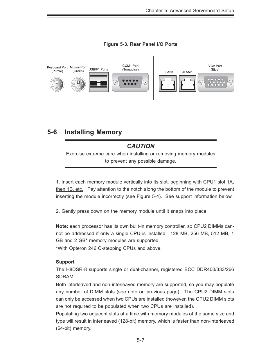 Caution | SUPER MICRO Computer AS1020S-8 User Manual | Page 41 / 102