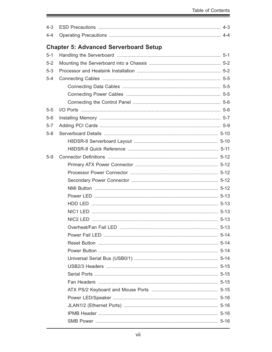 Chapter 5: advanced serverboard setup | SUPER MICRO Computer AS1020S-8 User Manual | Page 7 / 102