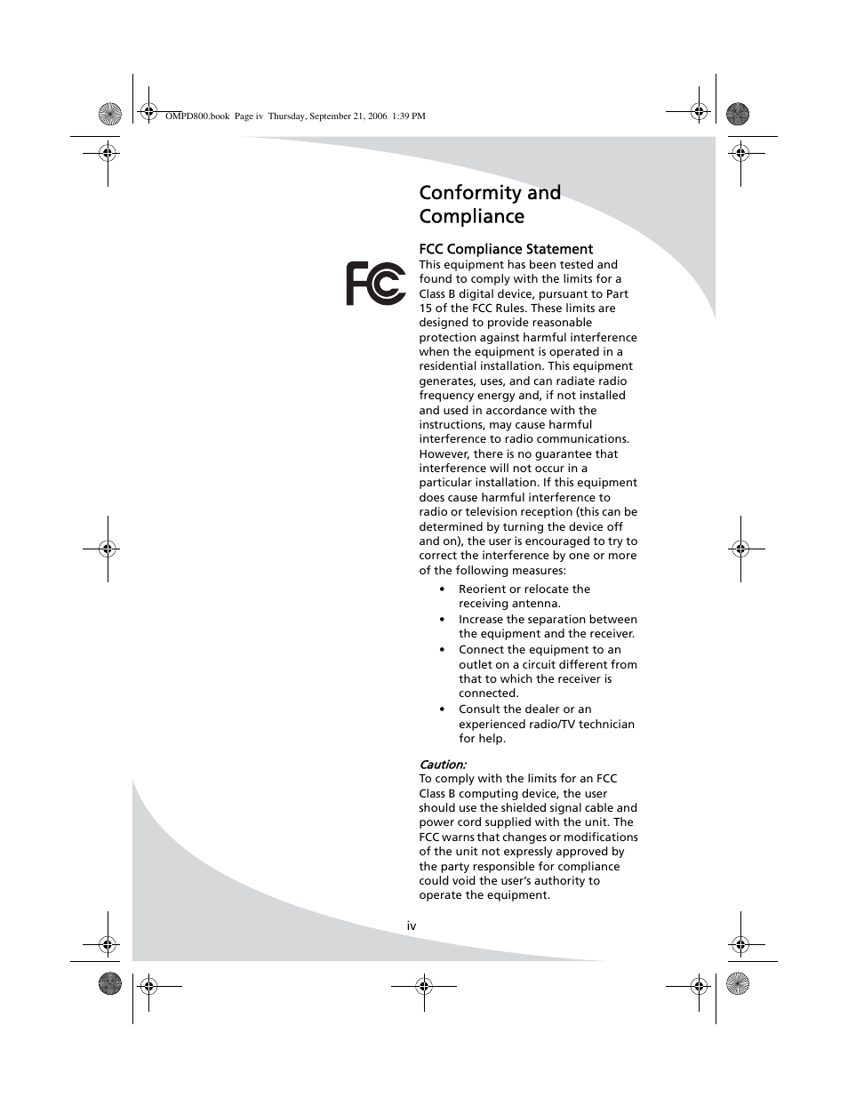Conformity and compliance | SpectronIQ PD-1100 User Manual | Page 6 / 92