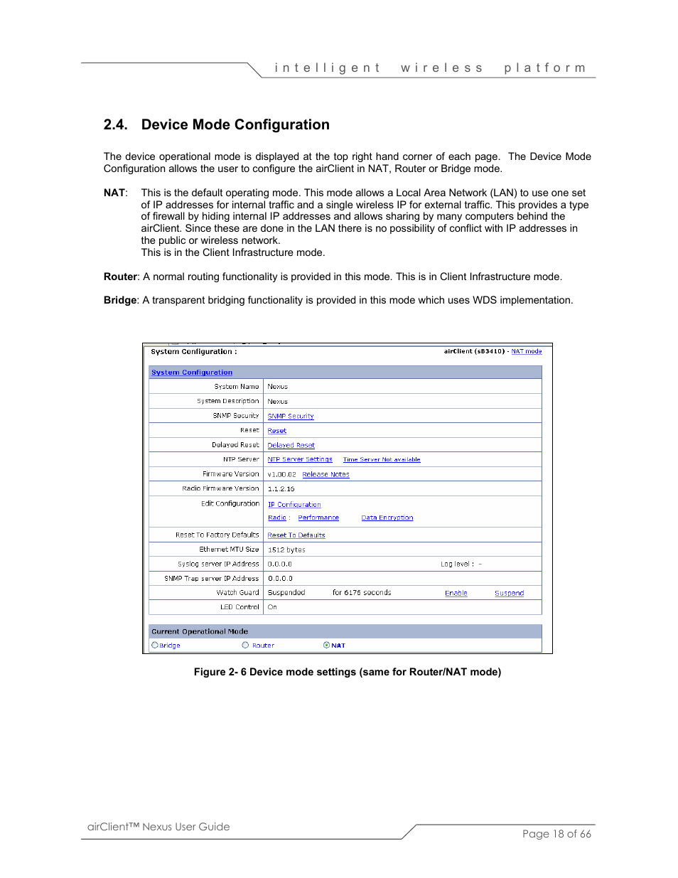 Device mode configuration | SmartBridges sB3410 User Manual | Page 18 / 66