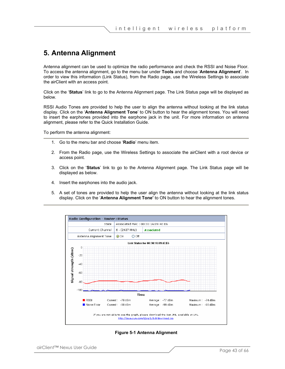 Antenna alignment | SmartBridges sB3410 User Manual | Page 43 / 66