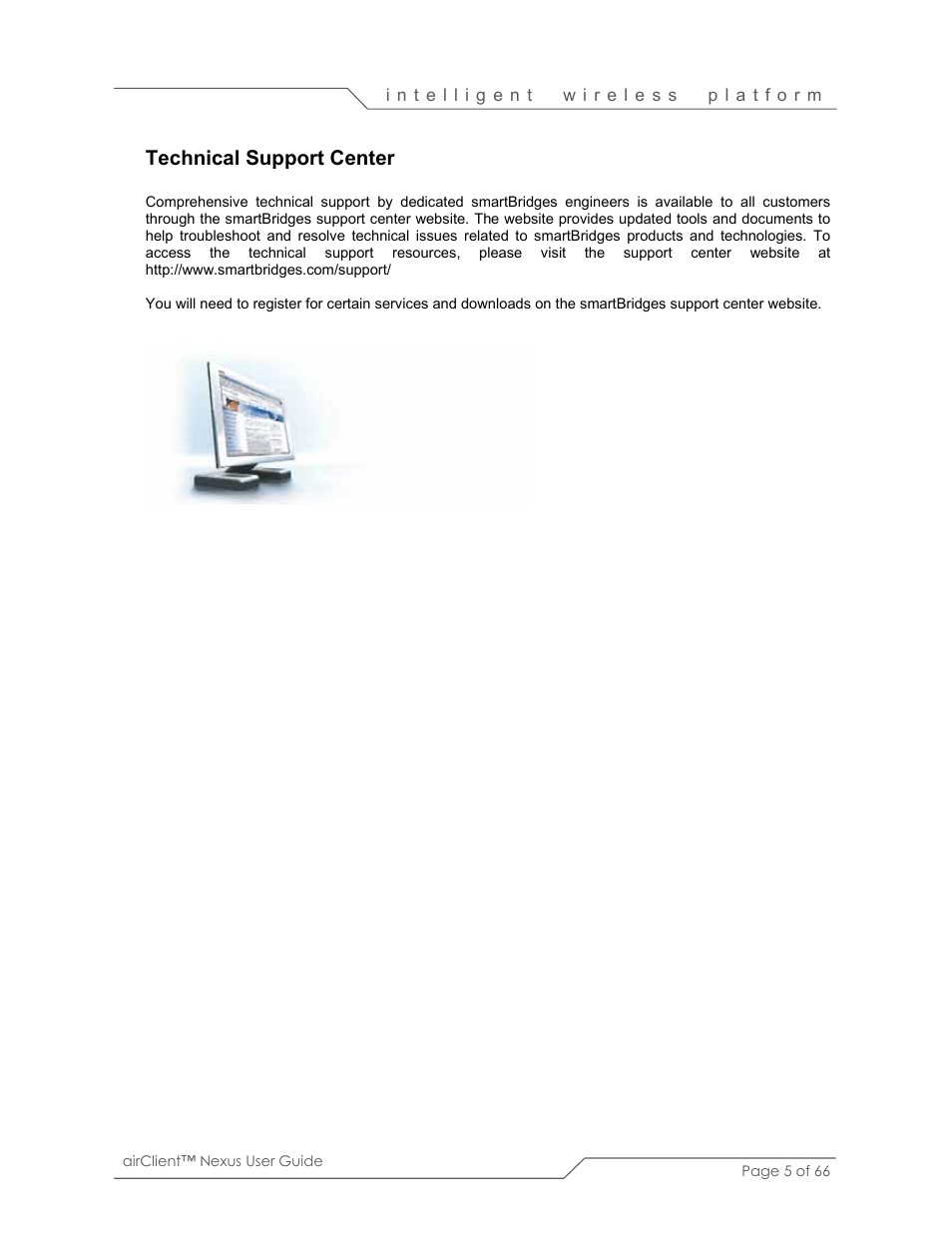 Technical support center | SmartBridges sB3410 User Manual | Page 5 / 66