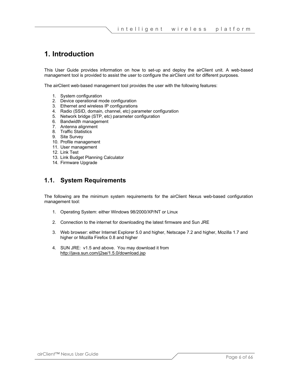 Introduction, System requirements | SmartBridges sB3410 User Manual | Page 6 / 66