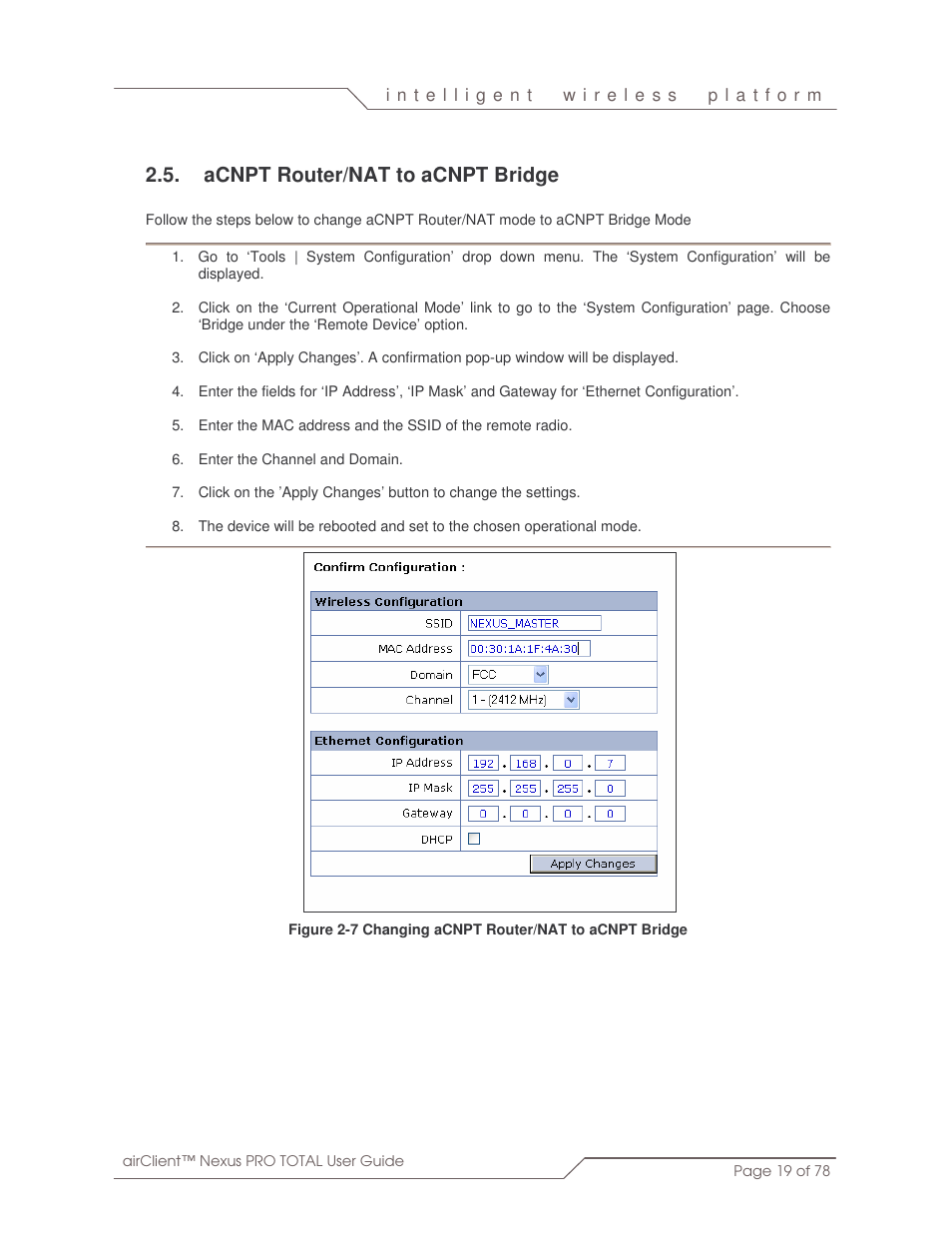 Acnpt router/nat to acnpt bridge | SmartBridges sB3412 User Manual | Page 19 / 78