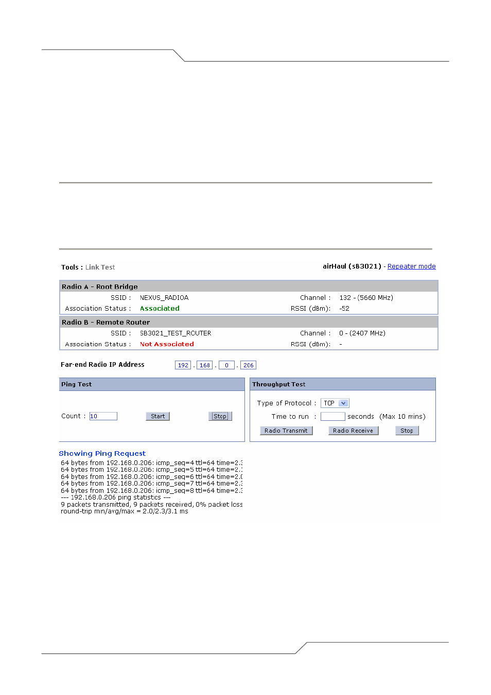 3 link test | SmartBridges sB3021 User Manual | Page 99 / 113