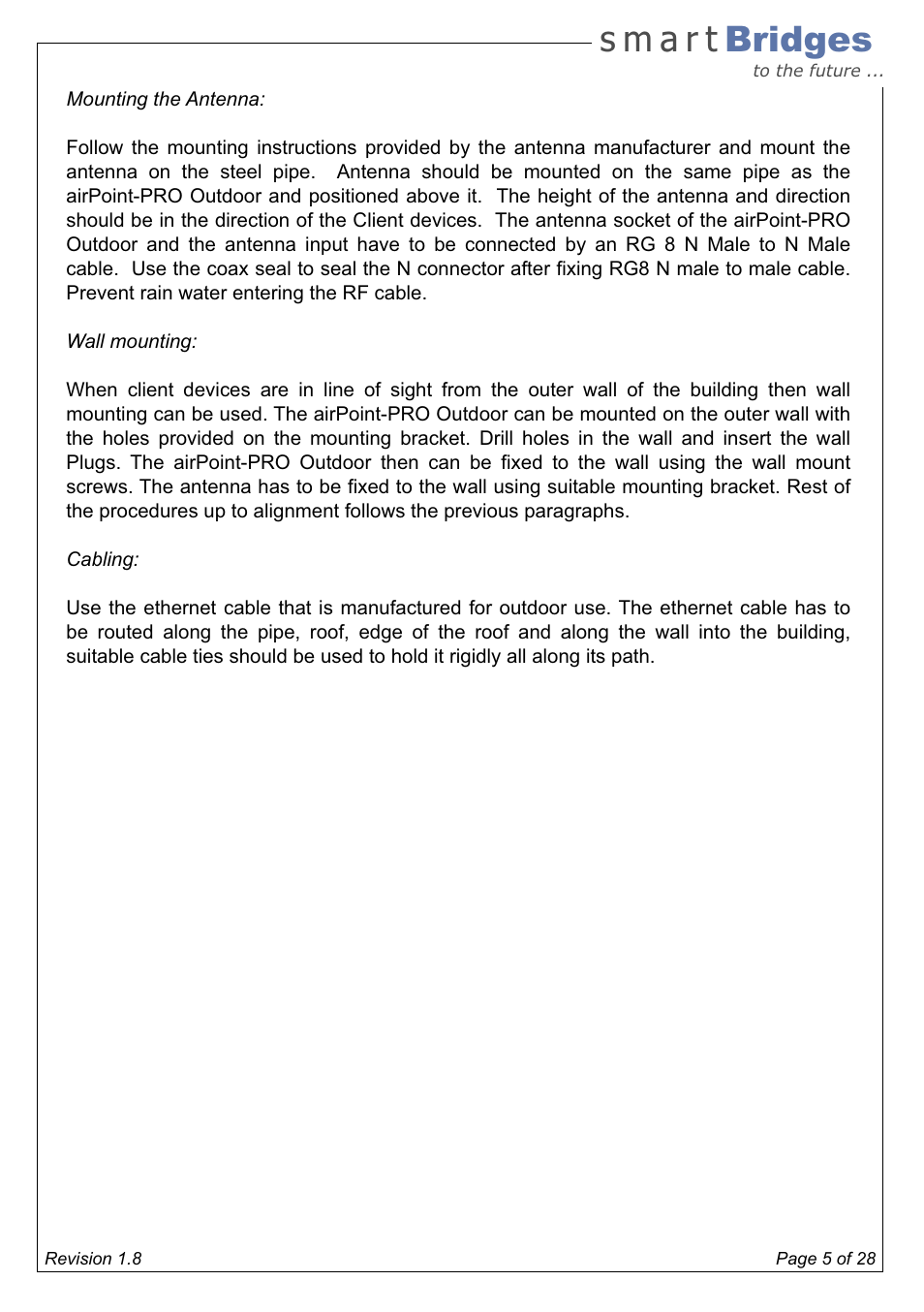 SmartBridges airPoint Pro Series User Manual | Page 5 / 28