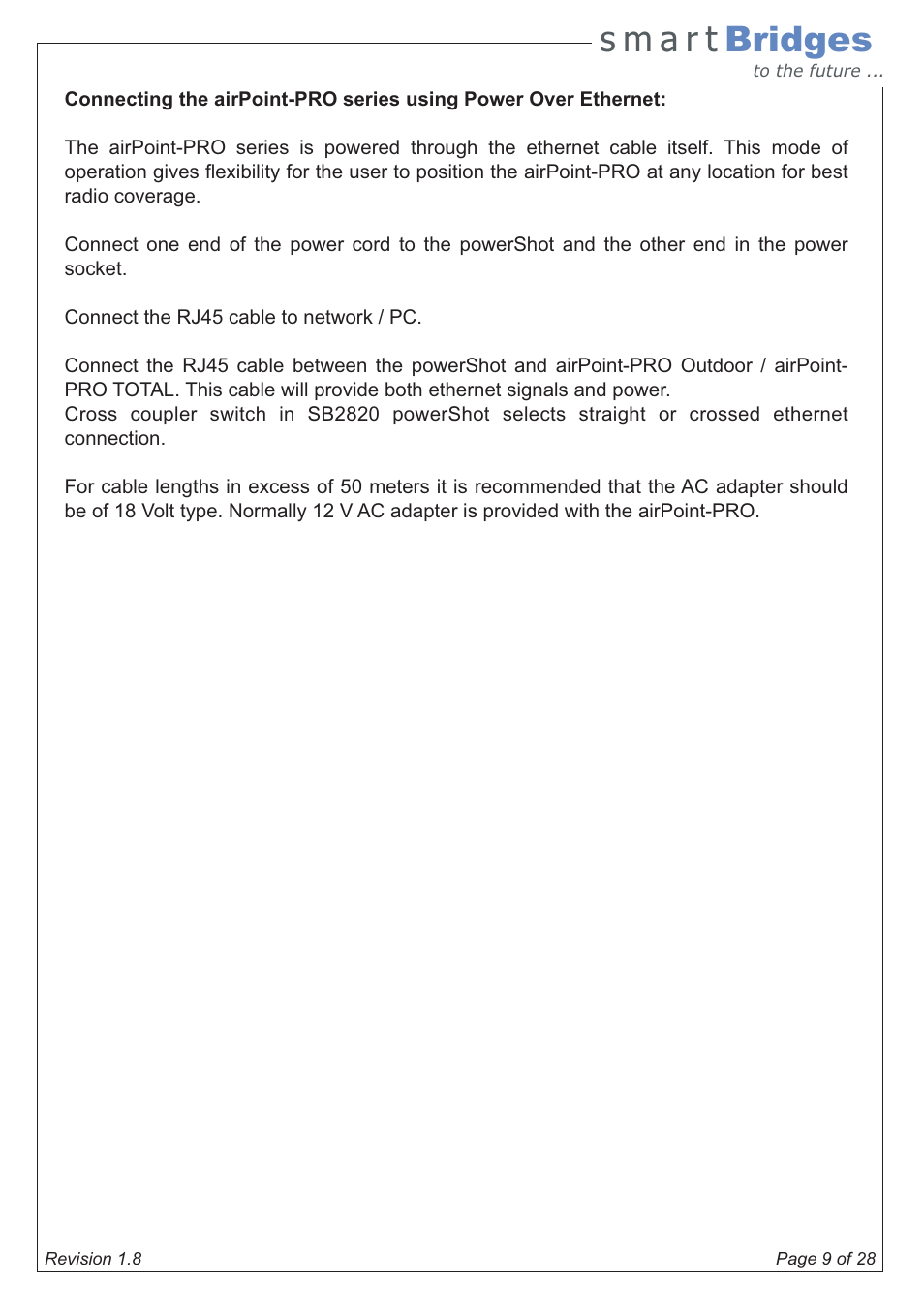 SmartBridges airPoint Pro Series User Manual | Page 9 / 28