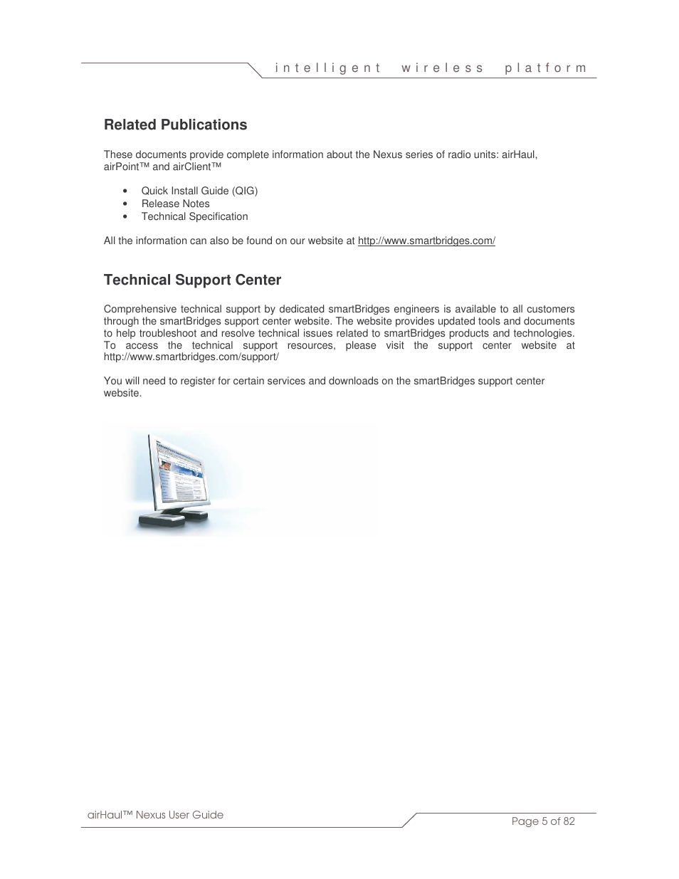 Related publications, Technical support center | SmartBridges sB3010 User Manual | Page 5 / 82