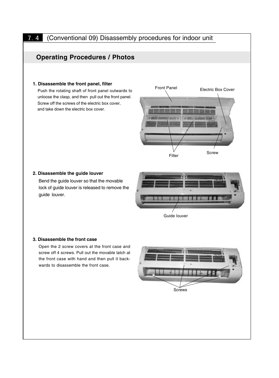 Operating procedures / photos | Sinclair KING ASH-09AK User Manual | Page 24 / 49