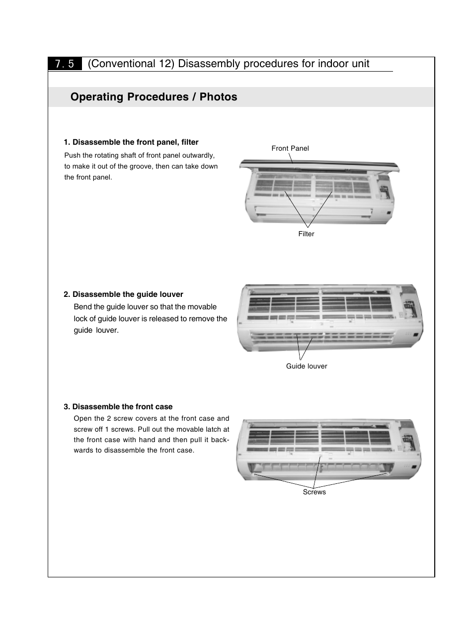 Operating procedures / photos | Sinclair KING ASH-09AK User Manual | Page 27 / 49