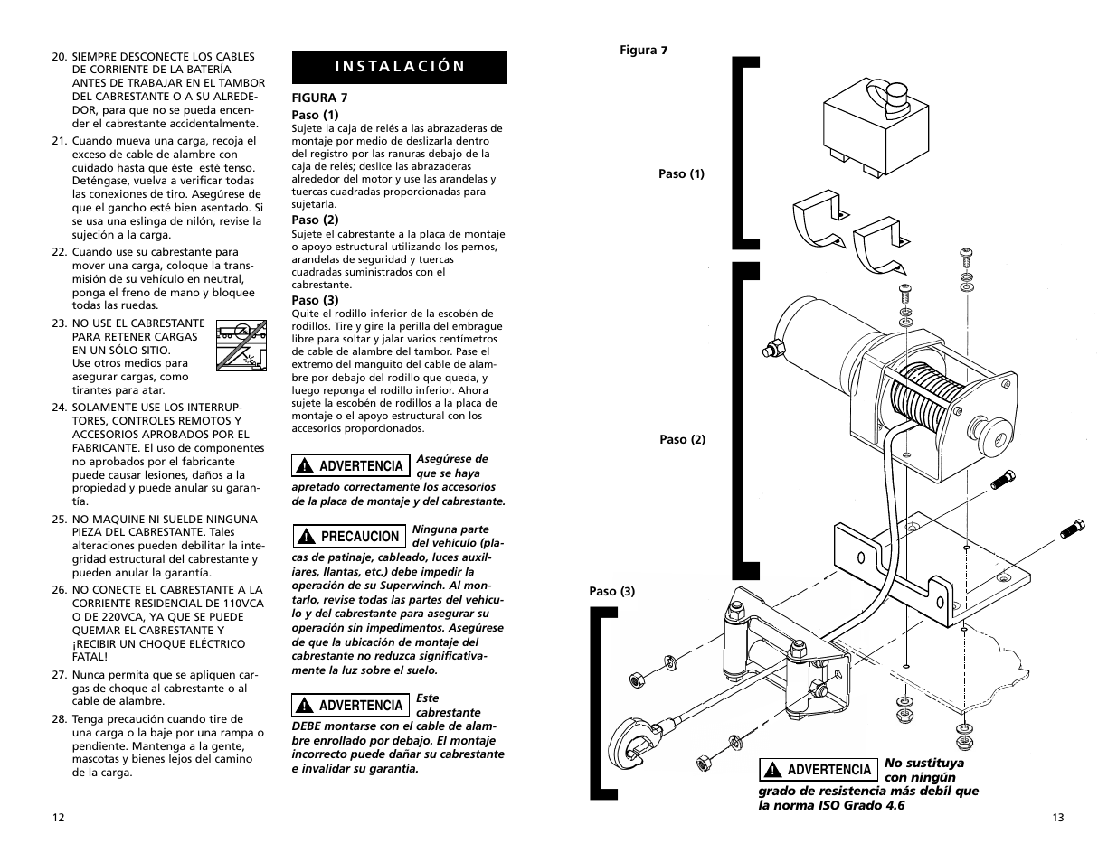 Superwinch UT3000 - 1,360 kgs/12V User Manual | Page 7 / 12