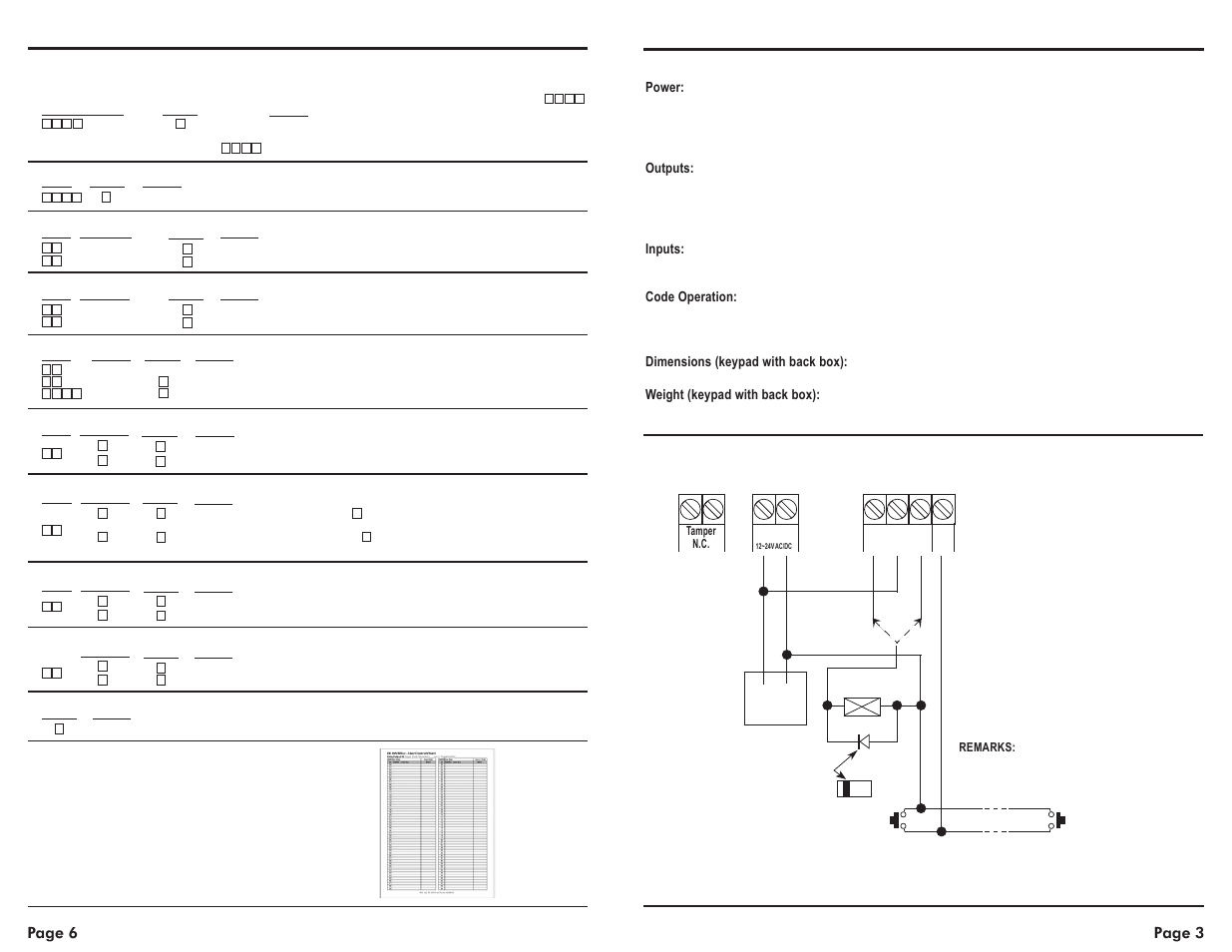 Digital access keypad manual, Seco-larm u.s.a., inc, Page 3 page 6 | SECO-LARM USA Enforcer SK-1011-SQ User Manual | Page 3 / 5