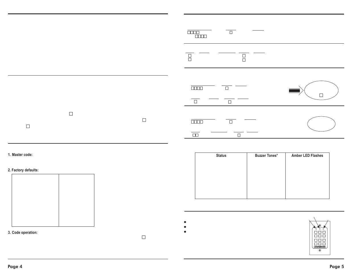 Digital access keypad manual, Seco-larm u.s.a., inc, Page 5 page 4 | SECO-LARM USA Enforcer SK-1011-SQ User Manual | Page 4 / 5