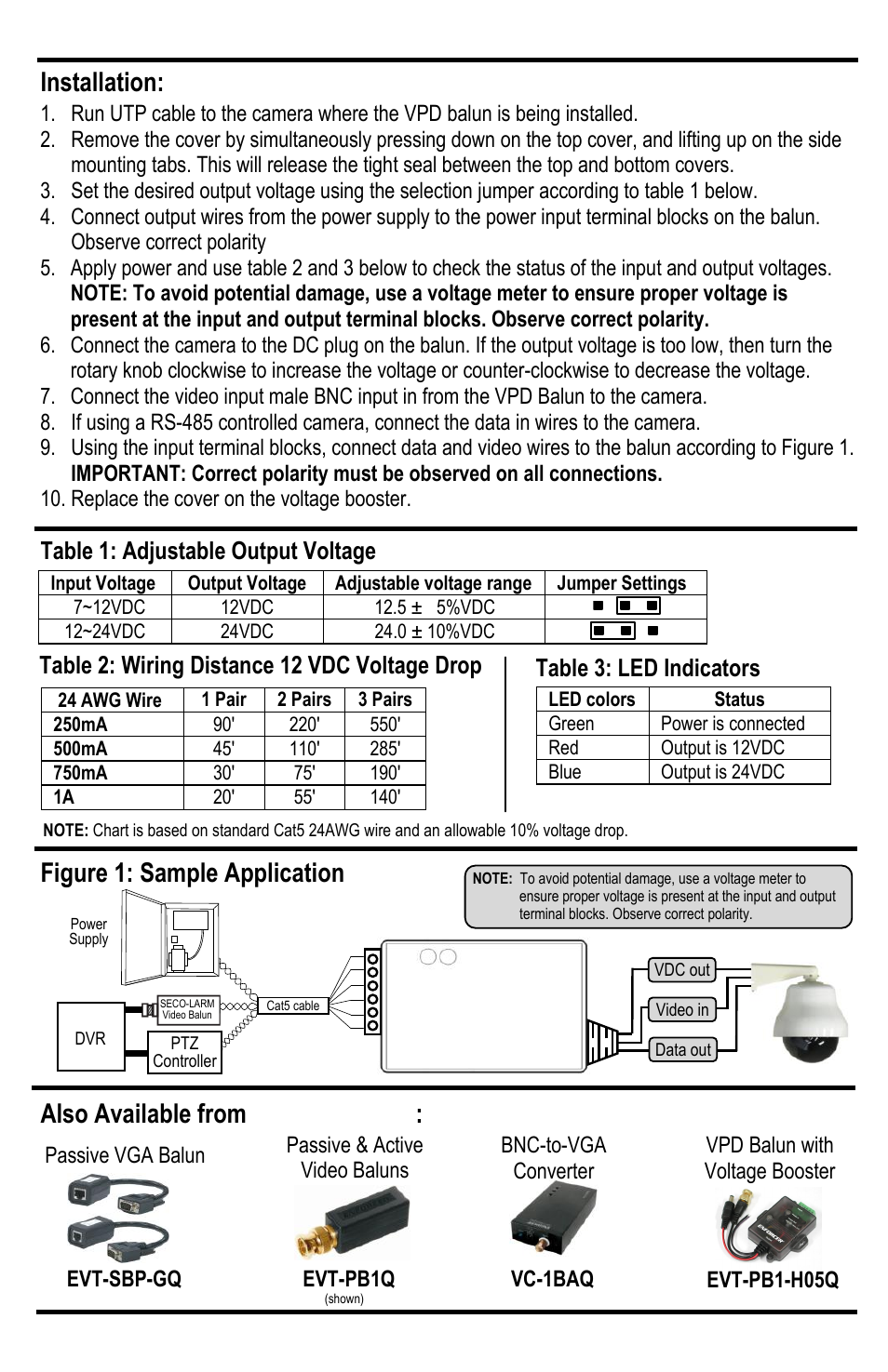 Figure 1: sample application installation, Also available from seco-larm | SECO-LARM USA Enforcer Video EVT-PB1-H05Q User Manual | Page 3 / 4