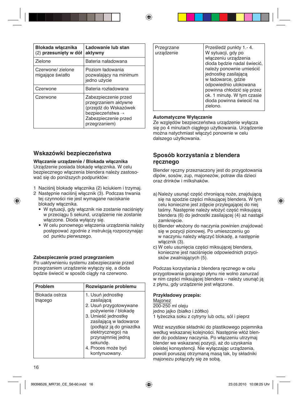 Braun MR730 cm User Manual | Page 15 / 54