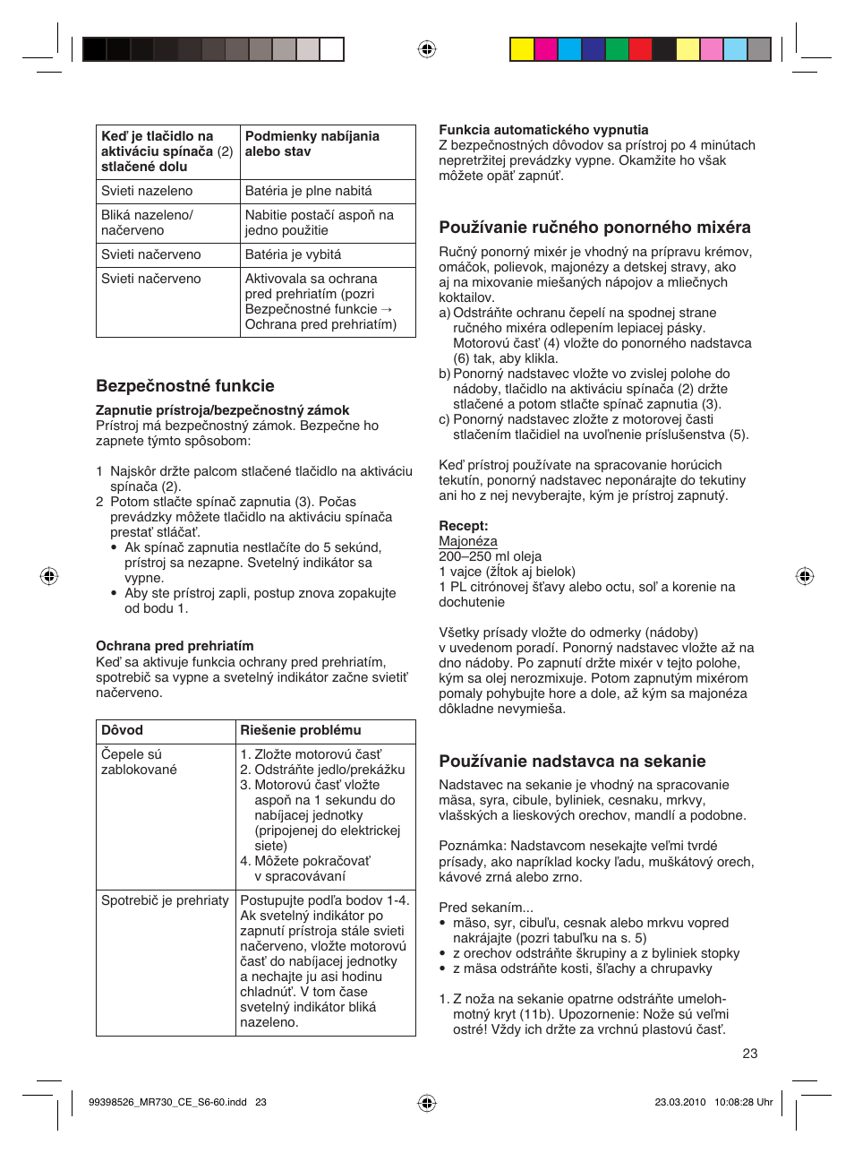 Braun MR730 cm User Manual | Page 22 / 54