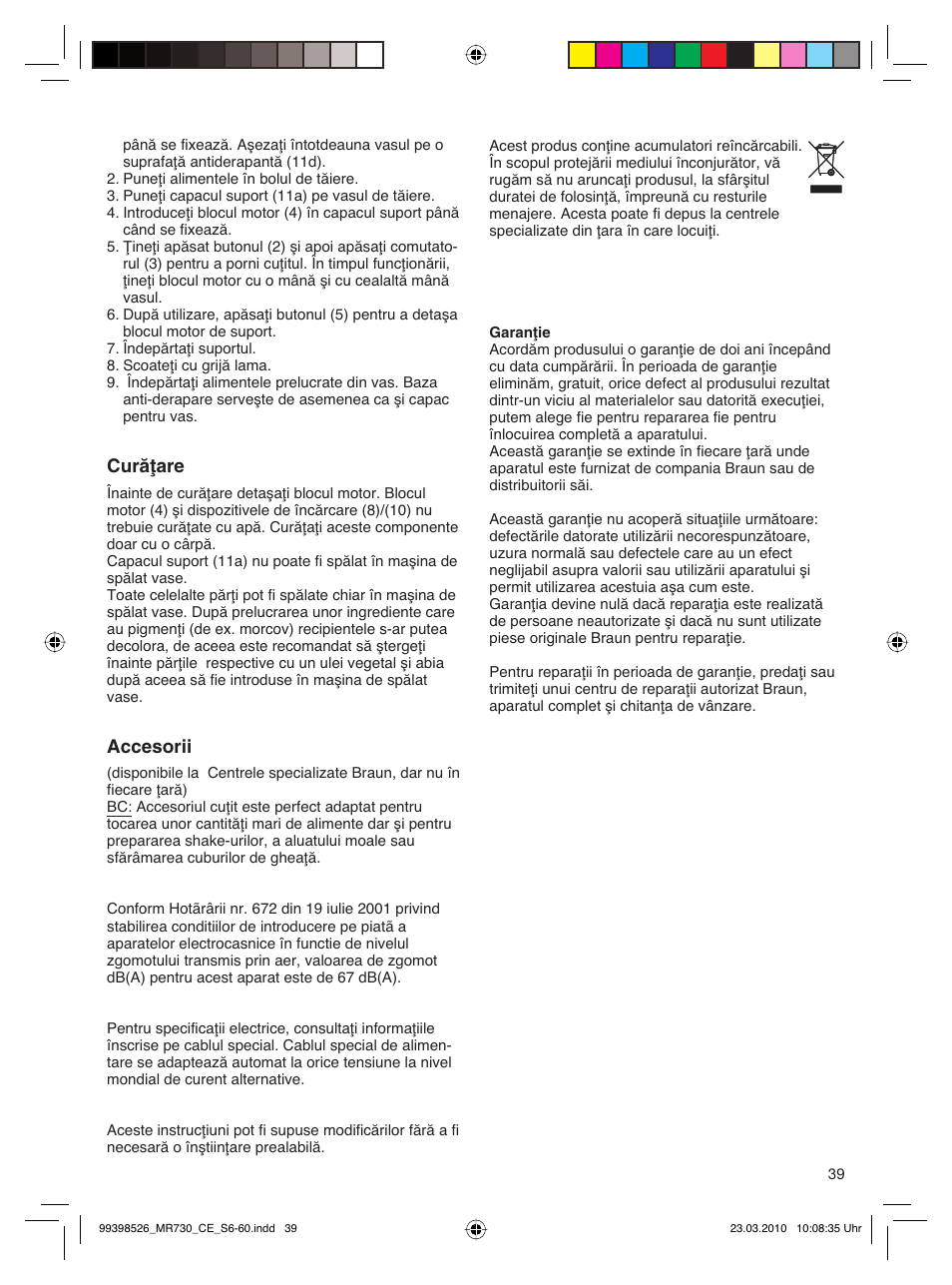 Braun MR730 cm User Manual | Page 38 / 54