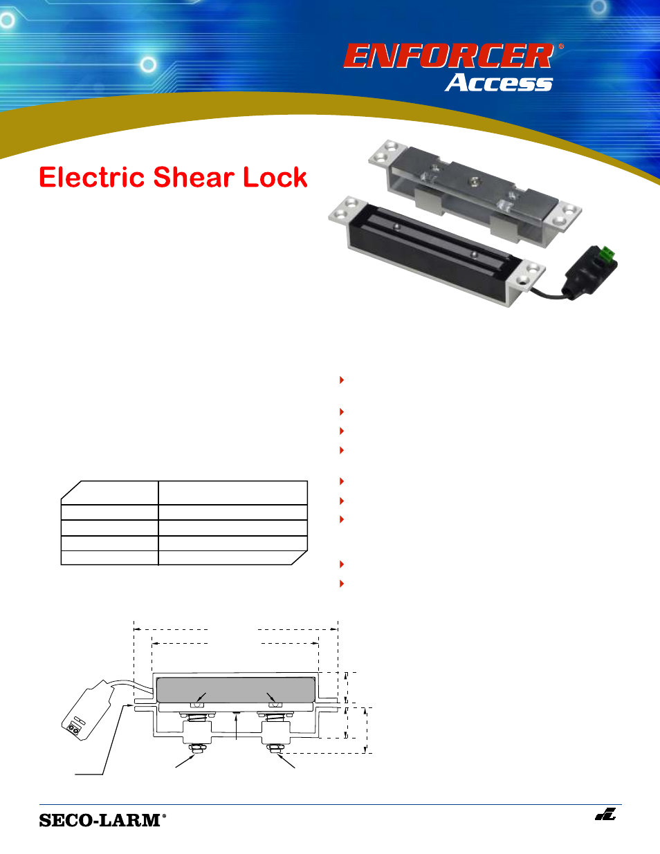 SECO-LARM USA Enforcer SD-993B-SS User Manual | 1 page