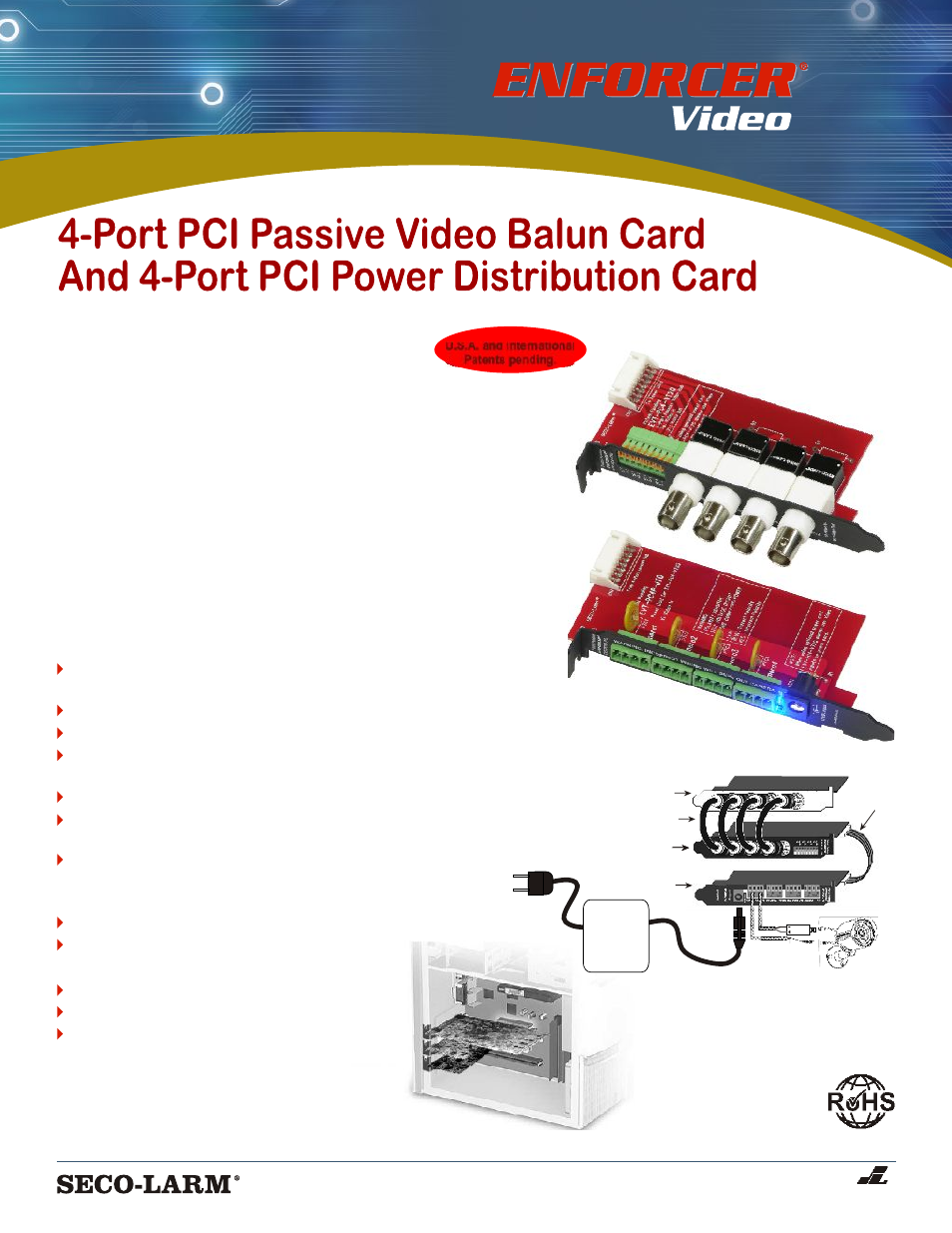 SECO-LARM USA Enforcer EVT-PC4P-JTQ User Manual | 1 page