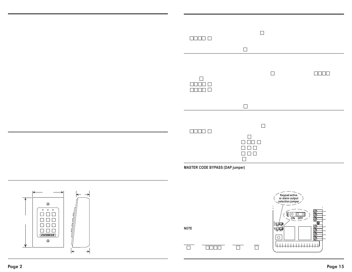 Digital access keypad manual | SECO-LARM USA Enforce SK-1131-SQ User Manual | Page 2 / 8