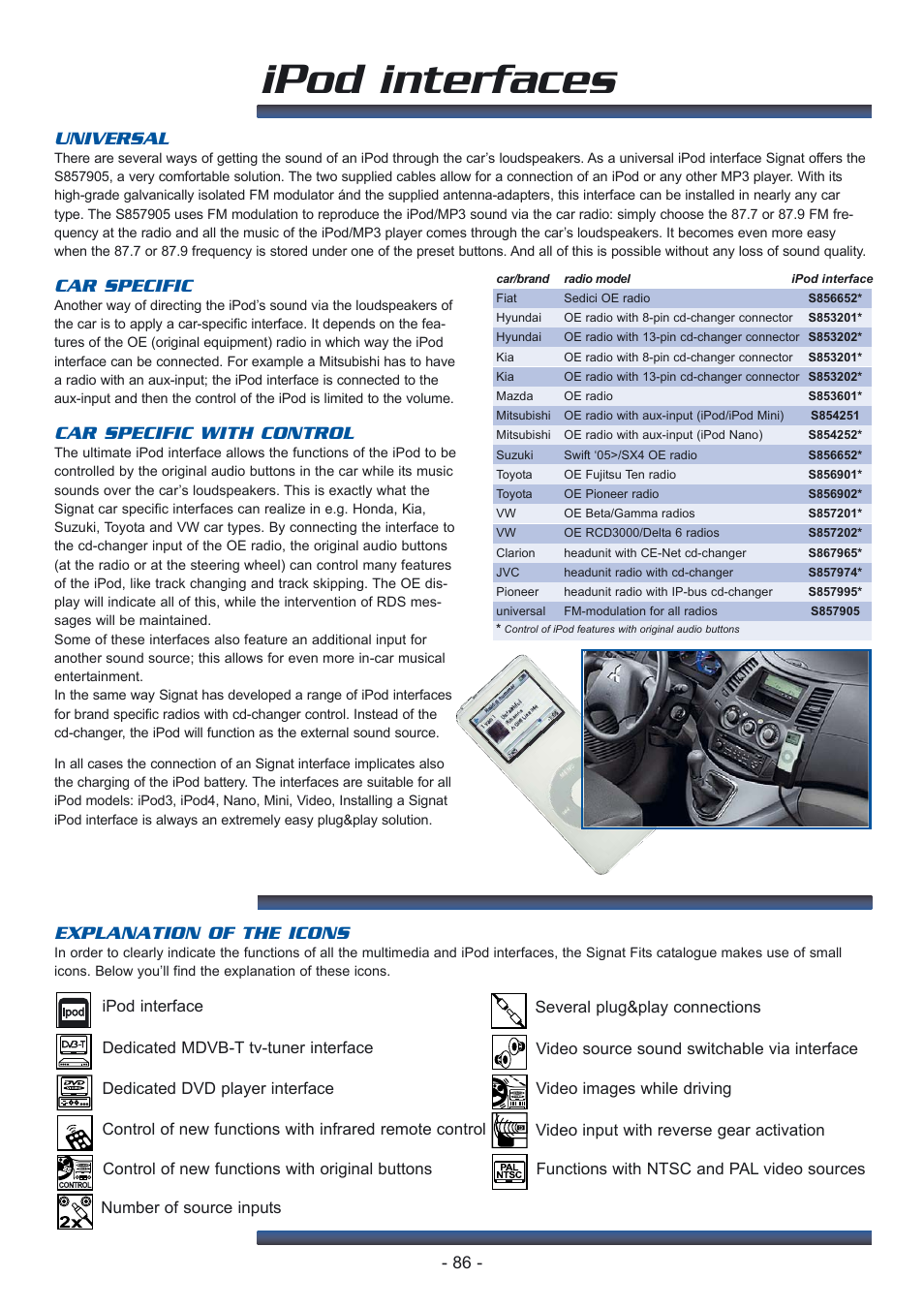 Signat iPod interface S857905 User Manual | 1 page