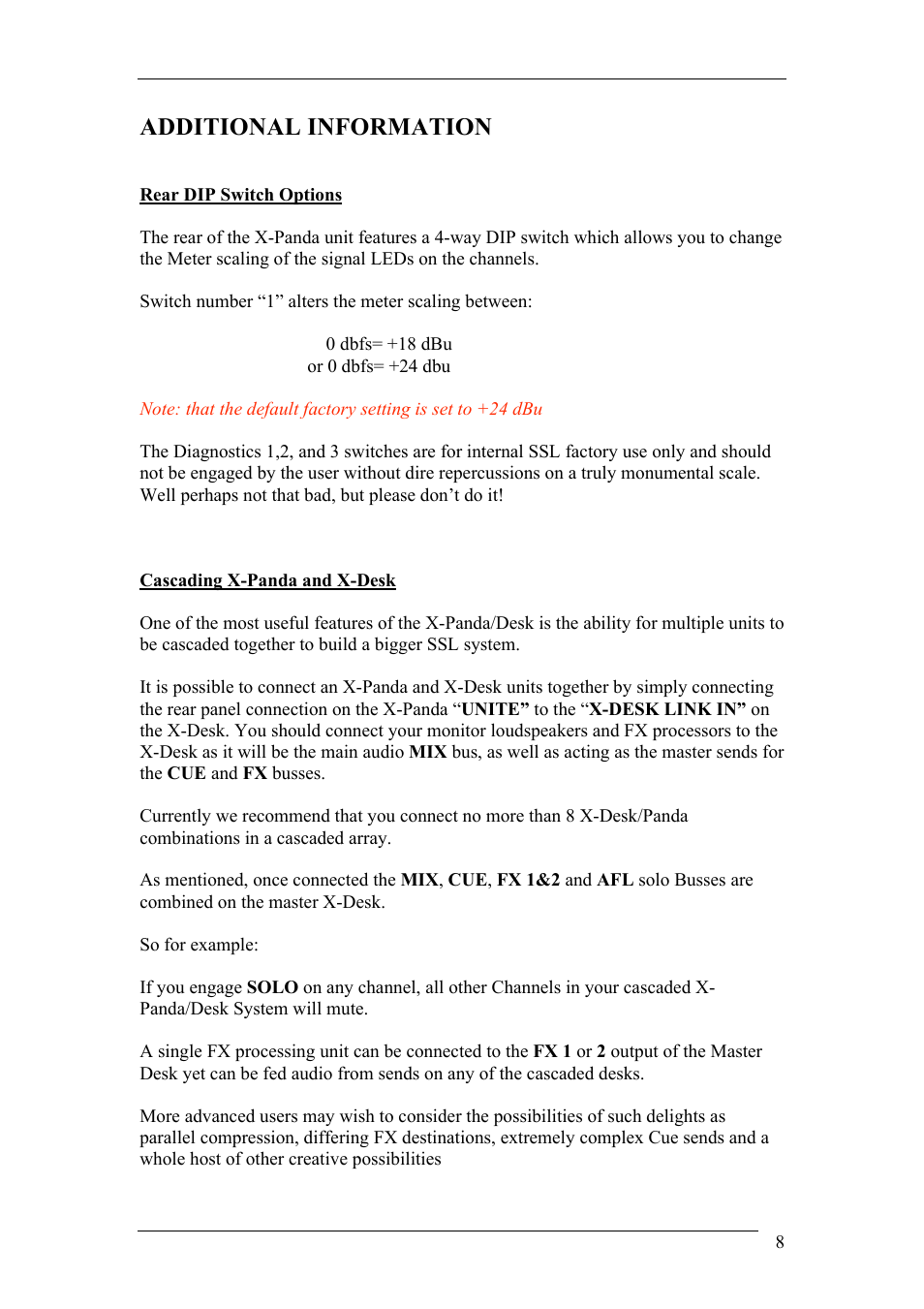 Additional information | Solid State Logic 82BXEM01A User Manual | Page 12 / 16