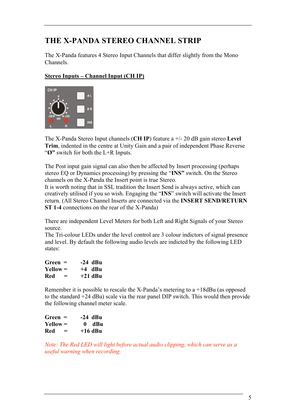The x-panda stereo channel strip | Solid State Logic 82BXEM01A User Manual | Page 9 / 16