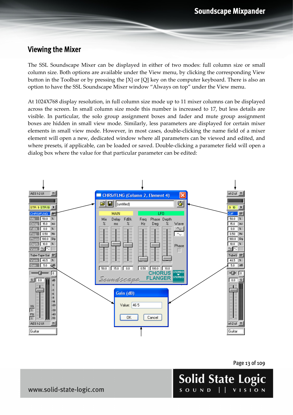 Soundscape mixpander, Viewing the mixer | Solid State Logic Soundscape Mixer User Manual | Page 13 / 109