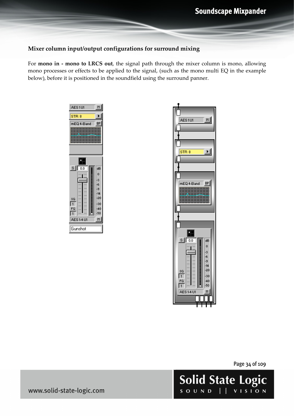 Soundscape mixpander | Solid State Logic Soundscape Mixer User Manual | Page 34 / 109