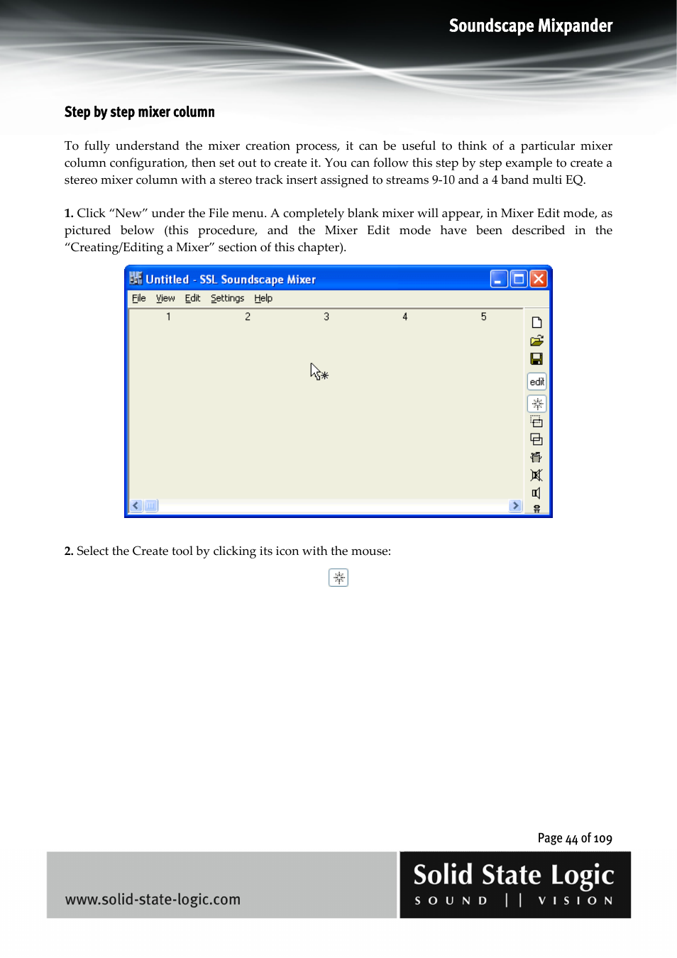 Soundscape mixpander | Solid State Logic Soundscape Mixer User Manual | Page 44 / 109