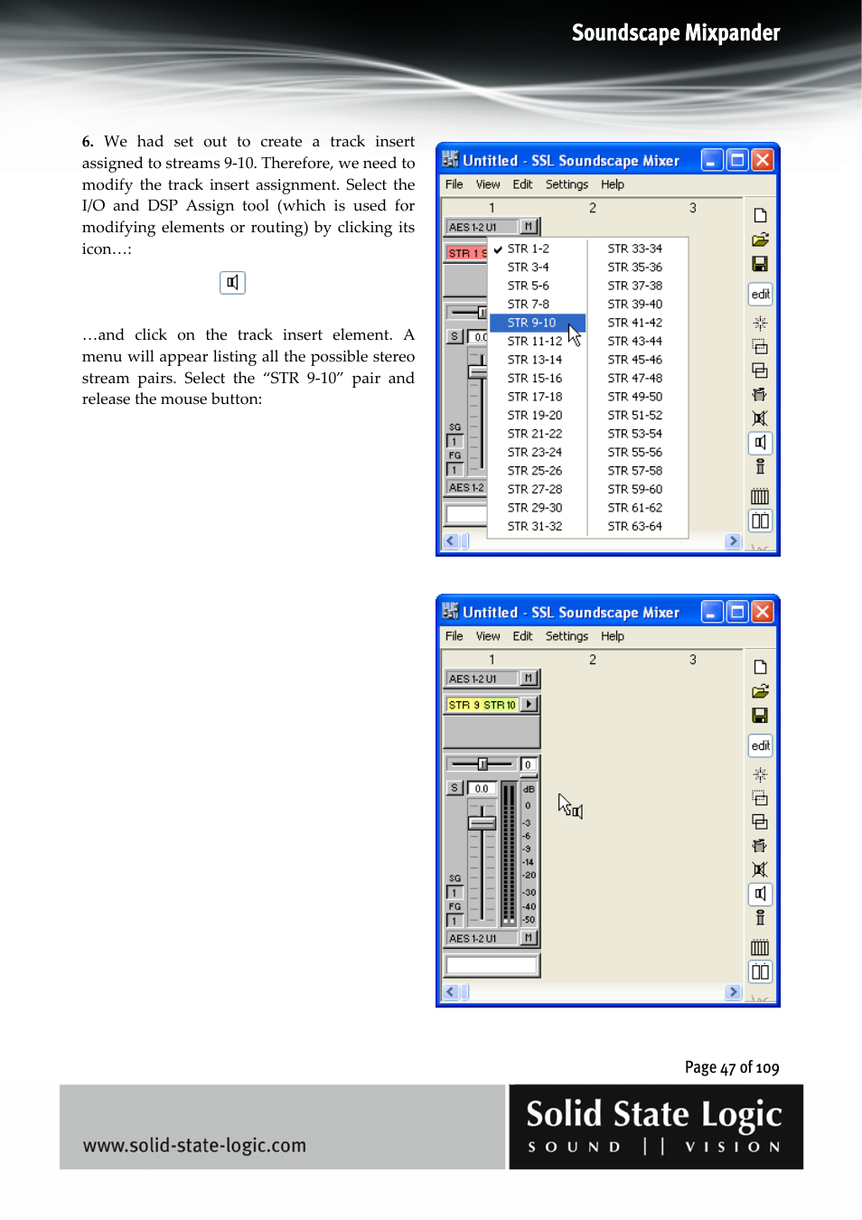 Soundscape mixpander | Solid State Logic Soundscape Mixer User Manual | Page 47 / 109