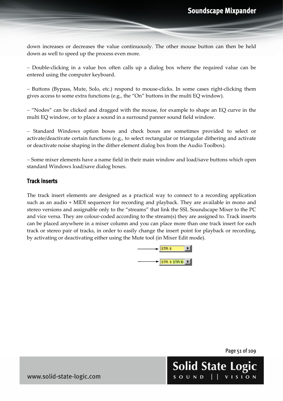 Soundscape mixpander | Solid State Logic Soundscape Mixer User Manual | Page 51 / 109