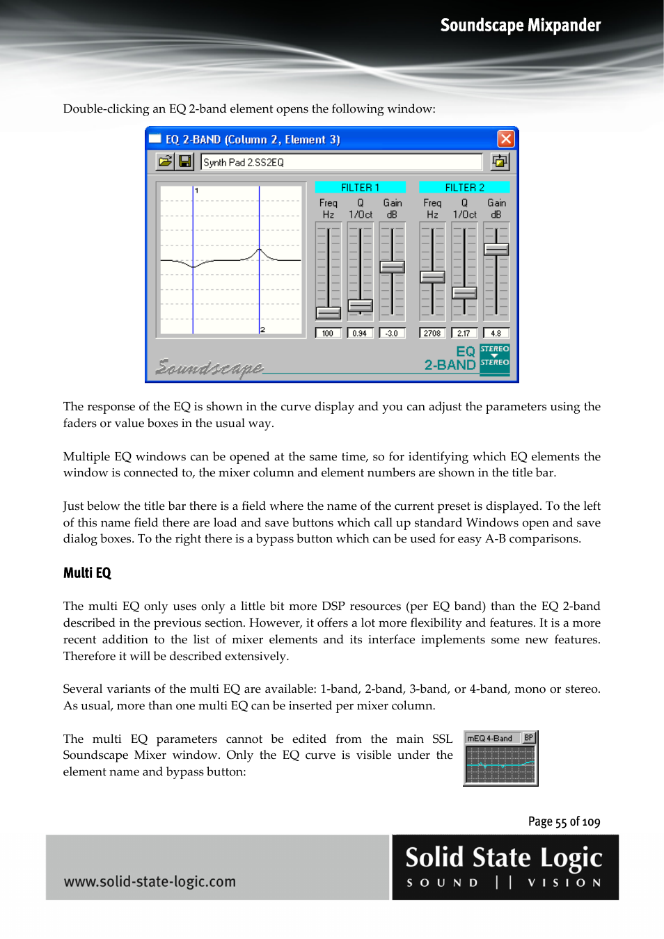 Soundscape mixpander | Solid State Logic Soundscape Mixer User Manual | Page 55 / 109