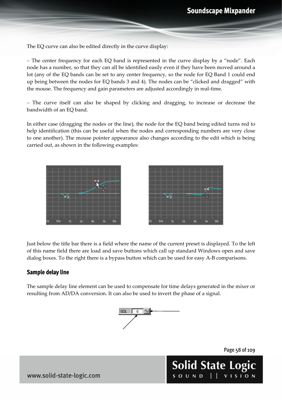 Soundscape mixpander | Solid State Logic Soundscape Mixer User Manual | Page 58 / 109