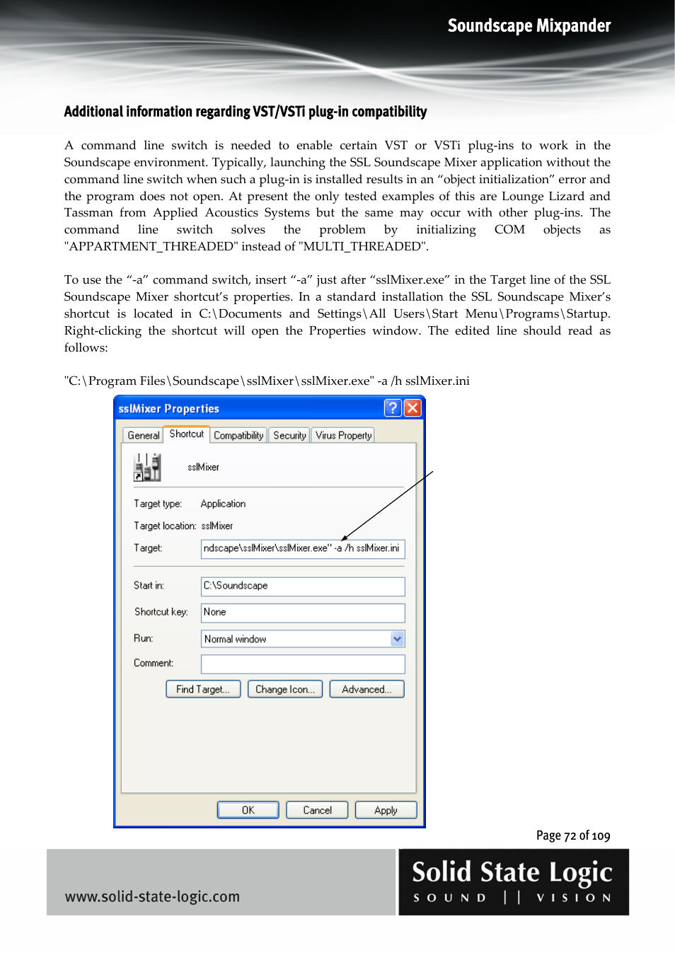 Soundscape mixpander | Solid State Logic Soundscape Mixer User Manual | Page 72 / 109