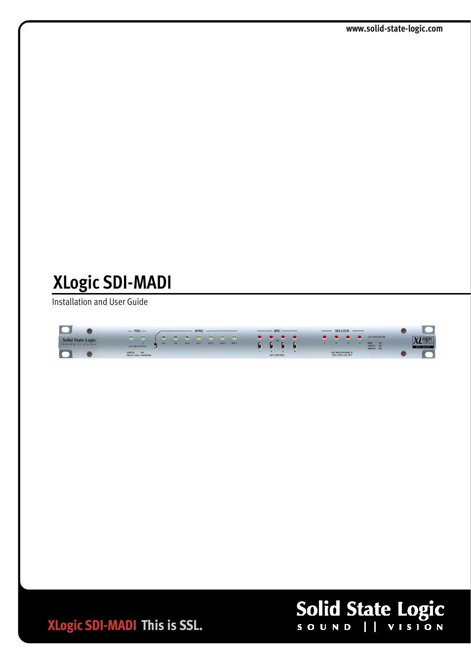 Solid State Logic AMETRIX 1266 User Manual | 16 pages